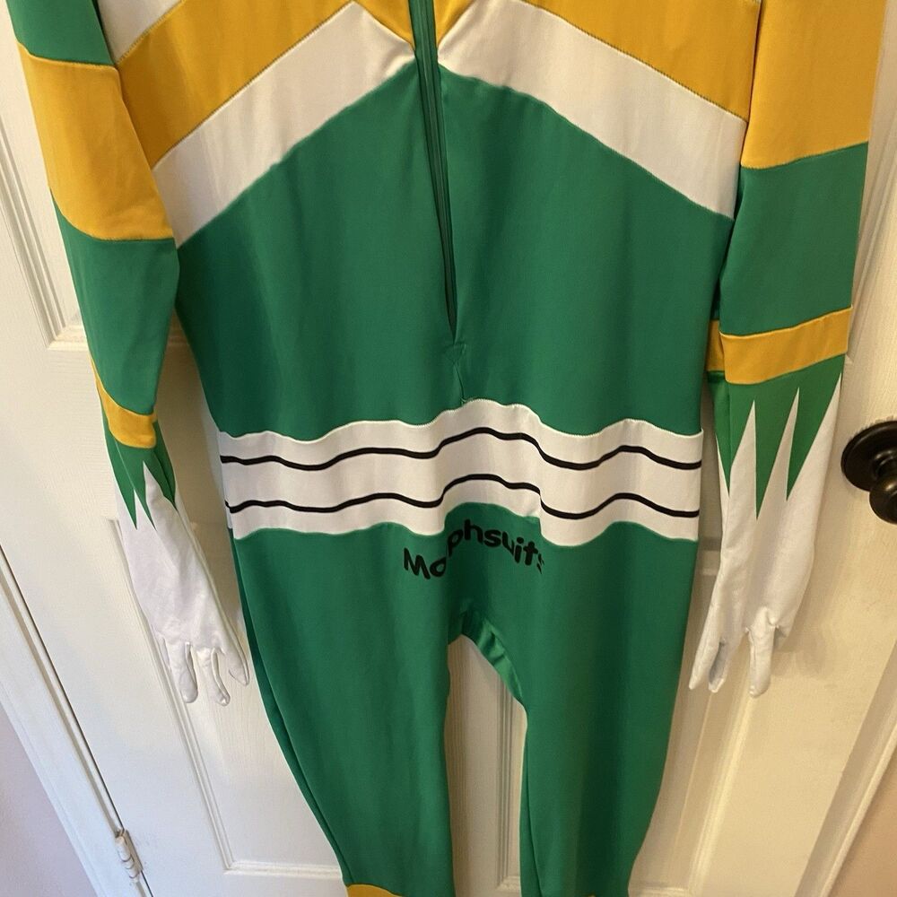 Mighty Morphin Power Rangers Morphsuits Green Ranger Adult Size XXL - Picture 8 of 14